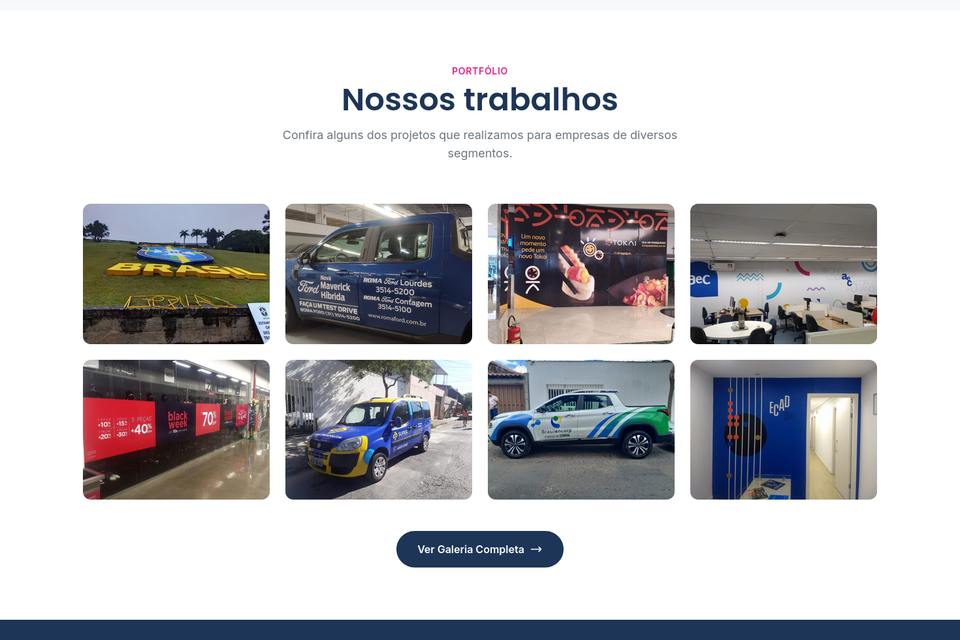 Screenshot do site MV Print - Grafica em BH